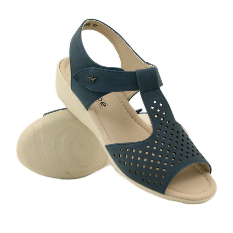 Sandales Aloeloe bleu marine super confortables 3