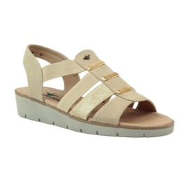 Sandales Aloeloe super confortables brun jaune 1