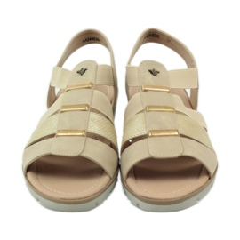 Sandales Aloeloe super confortables brun jaune 4
