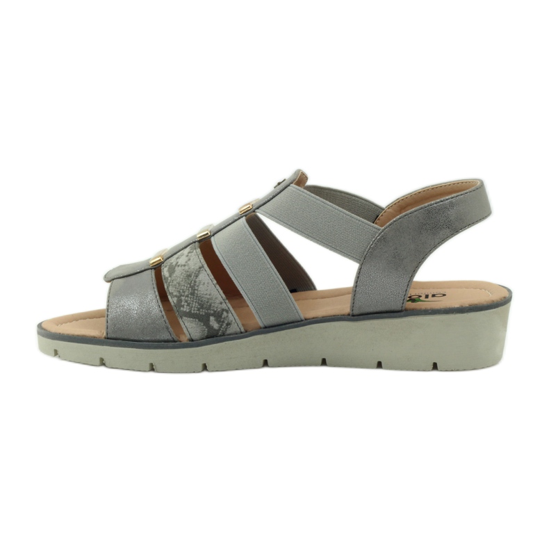 Sandales Aloeloe super confortables gris jaune 2