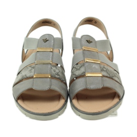 Sandales Aloeloe super confortables gris jaune 4