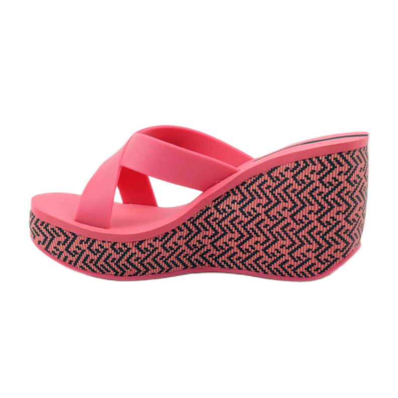 Chaussons compensés femme Ipanema 82288 le noir rose 2 Chaussons compensés femme Ipanema 82288 le noir rose 2
