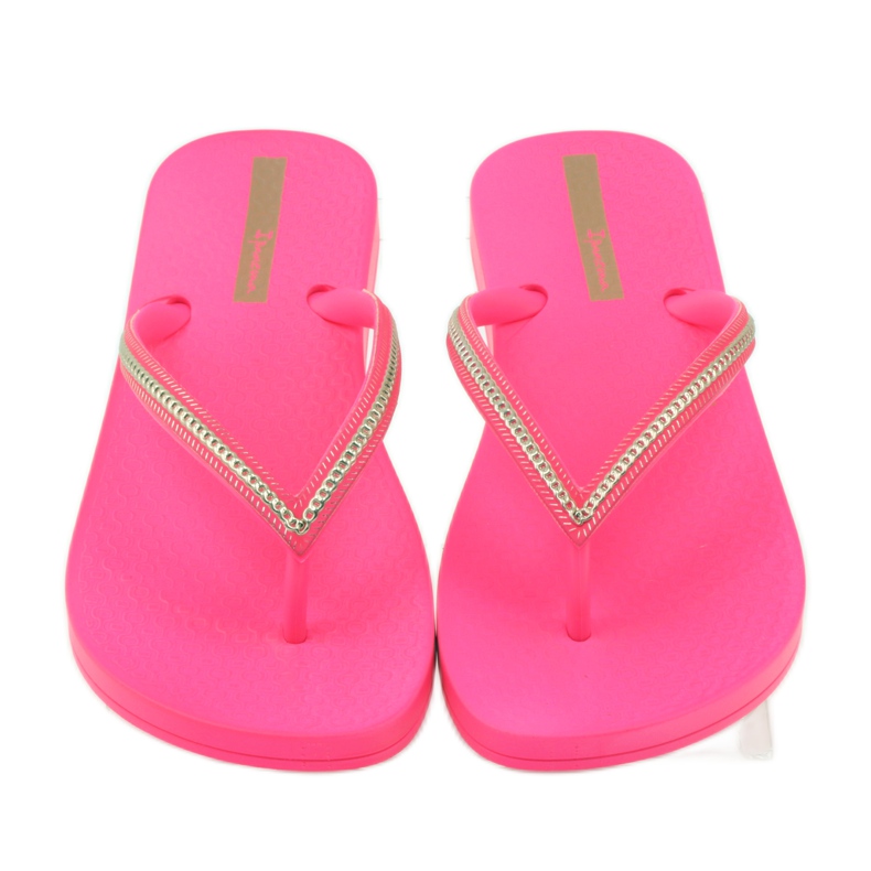 Tongs chaîne dorée Ipanema 8238 rose jaune 4