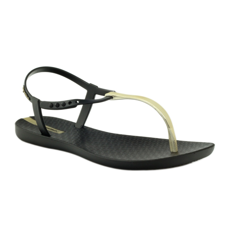 Ipanema 82283 tongs or noir le noir jaune 1