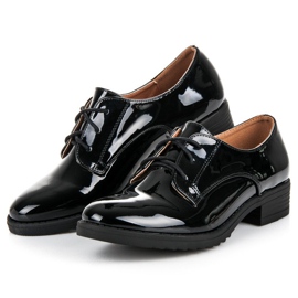 Lovery Chaussures laquées élégantes noir 2
