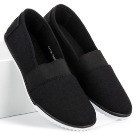 Mckeylor Slipons en textile noir 3