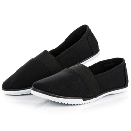 Mckeylor Slipons en textile noir 2