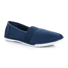 Mckeylor Slipons textile bleu marine 1