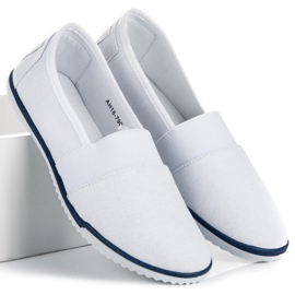 Mckeylor slipony textile blanc blanche 3