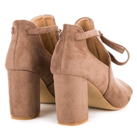 Sandales vinceza en daim à lacets brun 4