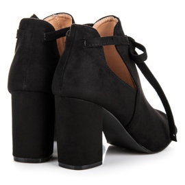 Sandales vinceza en daim à lacets le noir 3