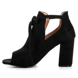 Sandales vinceza en daim à lacets le noir 6