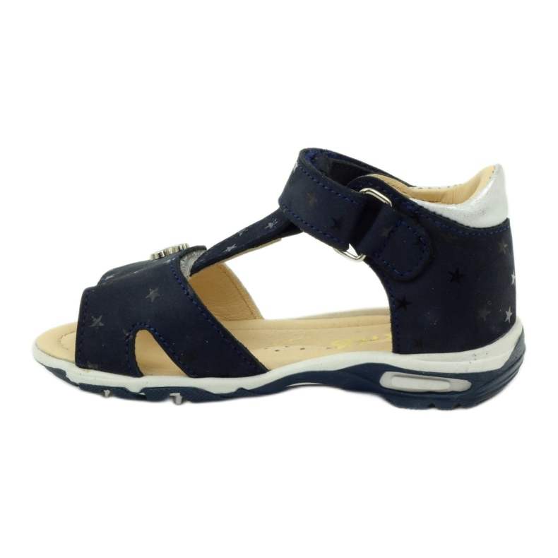Sandales velcro Bartuś 138 bleu marine gris 2