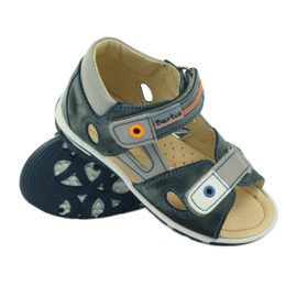 Sandales avec Velcro Bartuś 119 gris foncé 3 Sandales avec Velcro Bartuś 119 gris foncé 3