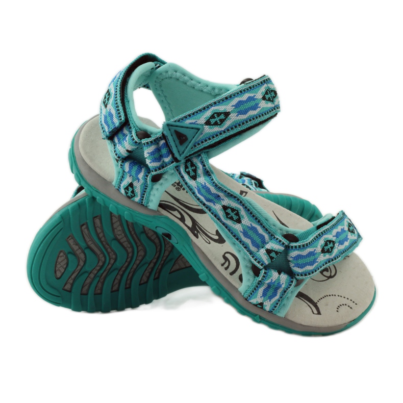 American Club Sandales avec empiècement en cuir américain 5268 multicolore 3 American Club Sandales avec empiècement en cuir américain 5268 multicolore 3