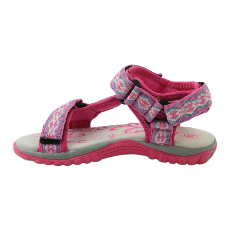 American Club Sandales avec empiècement en cuir américain 5268 violet rose 2