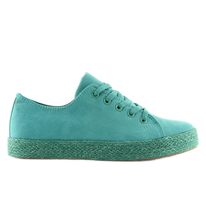 Espadrilles couleur turquoise K1830201 Azul vert 2