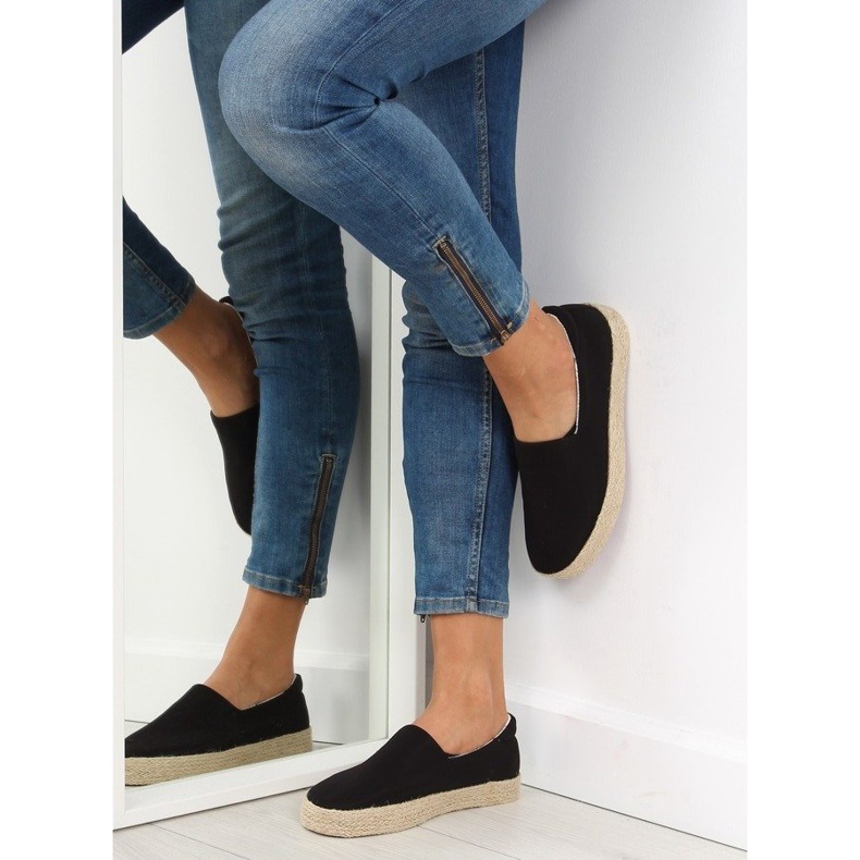 Espadrilles à enfiler noires k1833801 negro 2