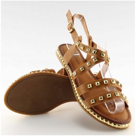 Sandales à clous camel WL193 Camel brun 4