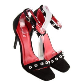 Sandales noires à talons hauts ZY118 noir le noir 5