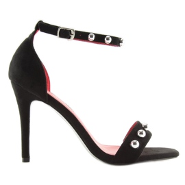 Sandales noires à talons hauts ZY118 noir le noir 3
