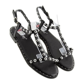 Sandales à clous noir DD88P noir le noir 5