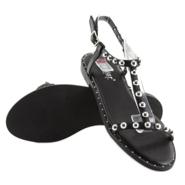 Sandales à clous noir DD88P noir le noir 2