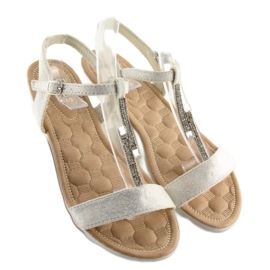 Sandales blanches pour femme 769 blanc 1