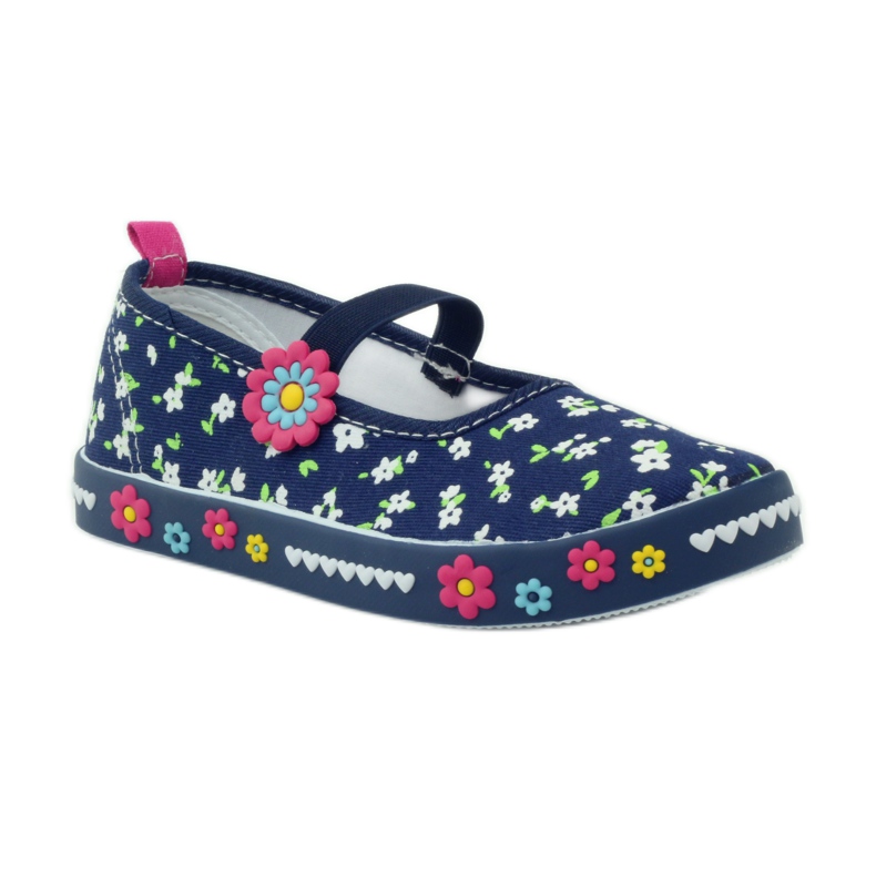 American Club Baskets à semelle intérieure en cuir américain bleu marine 1
