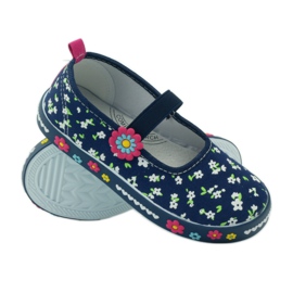 American Club Baskets à semelle intérieure en cuir américain bleu marin 3