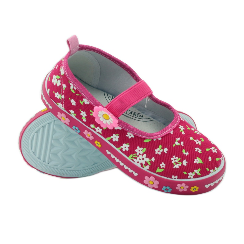 American Club Baskets à semelle intérieure en cuir américain rose 3