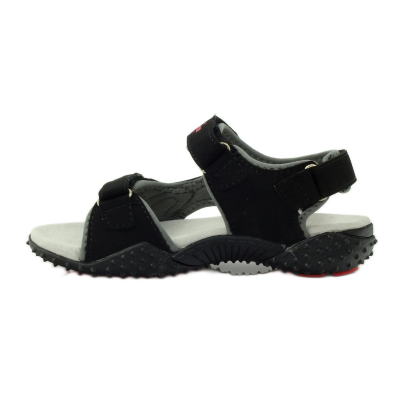 American Club Sandales avec empiècement en cuir américain 5267 le noir 2