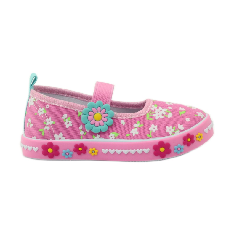 American Club Baskets à semelle intérieure en cuir américain vert jaune rose 1