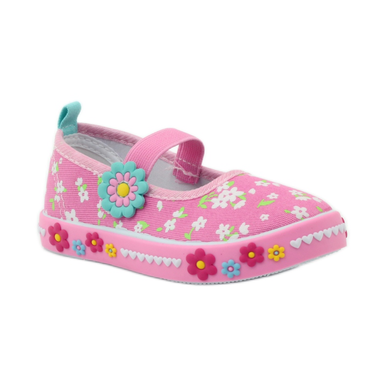 American Club Baskets à semelle intérieure en cuir américain vert jaune rose 2