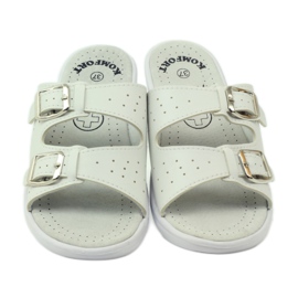 American Club Chaussons médicaux confortables américains 3/2018 blanc 5