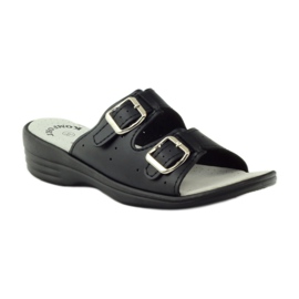 American Club Chaussons médicaux confortables américains 2/2018 le noir 1