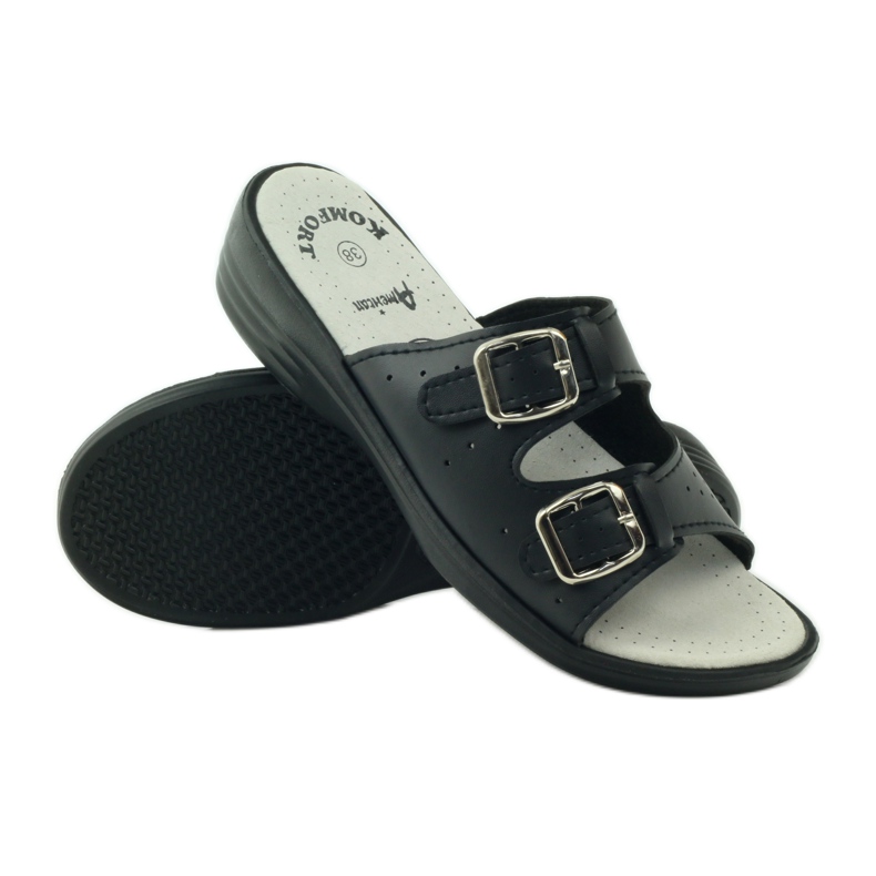 American Club Chaussons médicaux confortables américains 2/2018 le noir 3