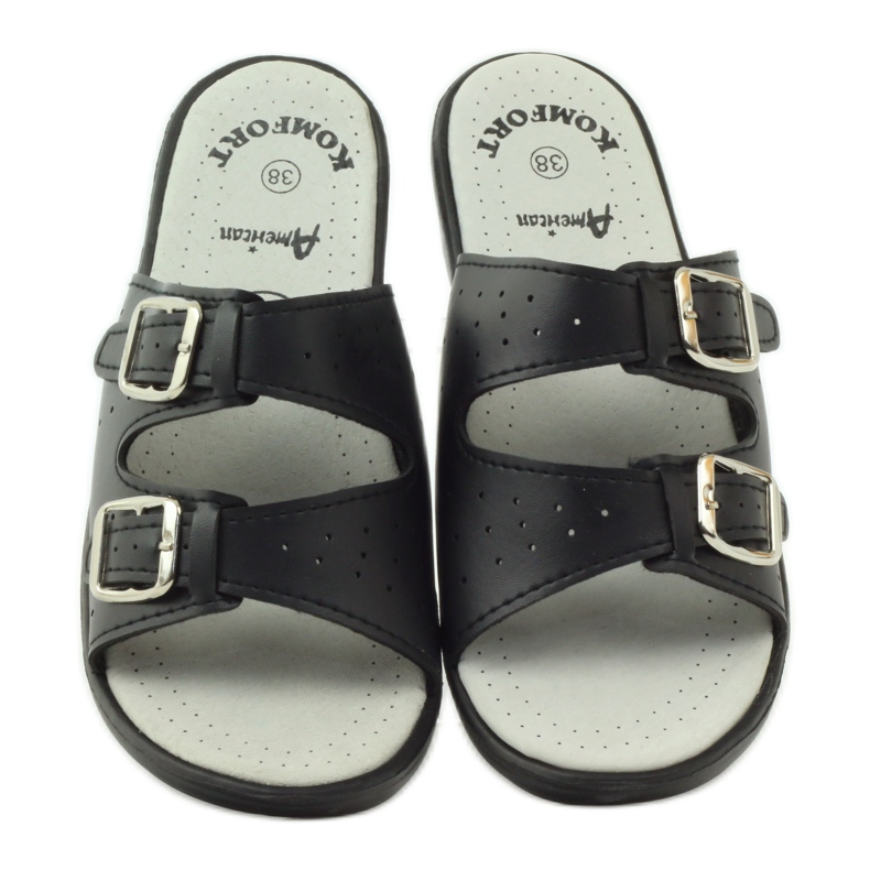 American Club Chaussons médicaux confortables américains 2/2018 le noir 4