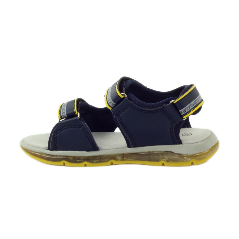 American Club Sandales lumineuses en cuir américain bleu marine 2