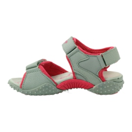 American Club Sandales avec empiècement en cuir américain 8580 multicolore gris 2 American Club Sandales avec empiècement en cuir américain 8580 multicolore gris 2