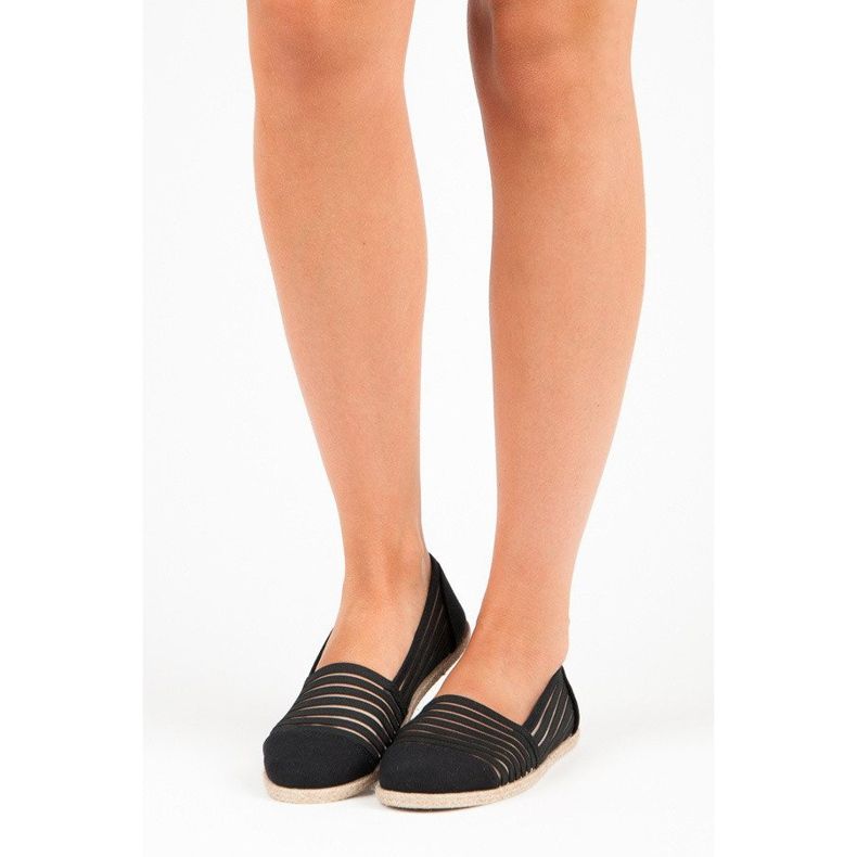 Vinceza Espadrilles Mckeylor transparentes noir 1