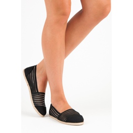 Vinceza Espadrilles Mckeylor transparentes noir 2