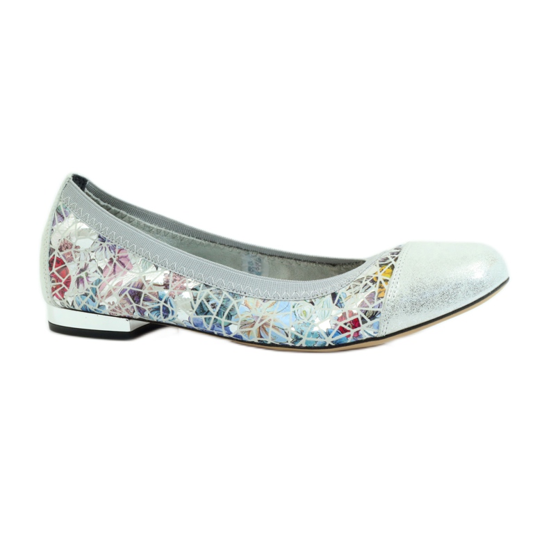Ballerines femme élastique Gamis 1402 gris multicolore 1 Ballerines femme élastique Gamis 1402 gris multicolore 1