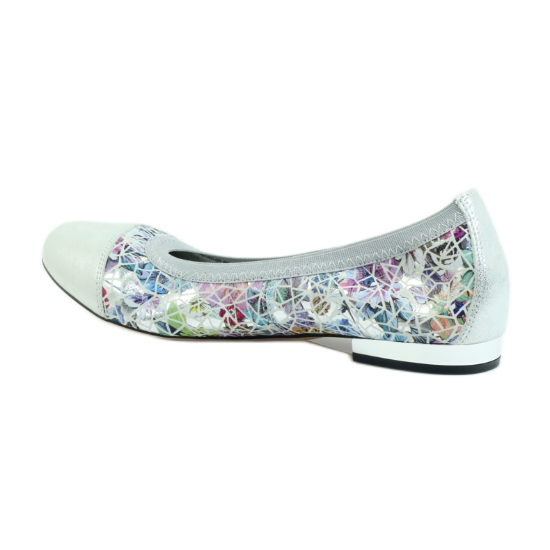 Ballerines femme élastique Gamis 1402 gris multicolore 2 Ballerines femme élastique Gamis 1402 gris multicolore 2