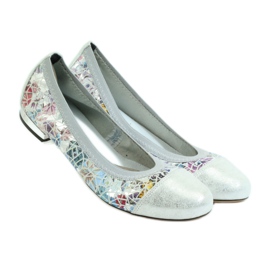 Ballerines femme élastique Gamis 1402 gris multicolore 4 Ballerines femme élastique Gamis 1402 gris multicolore 4