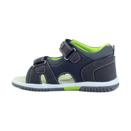 American Club Sandales pour enfants avec insert en cuir américain 87289 gris 2