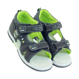American Club Sandales pour enfants avec insert en cuir américain 87289 gris 4 American Club Sandales pour enfants avec insert en cuir américain 87289 gris 4