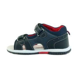American Club Sandales pour enfants avec insert en cuir américain 87289 bleu marin 2