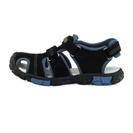 American Club Sandales avec insert en cuir américain 93603 noir 2