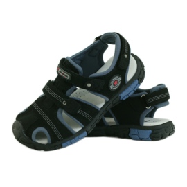 American Club Sandales avec insert en cuir américain 93603 le noir 3